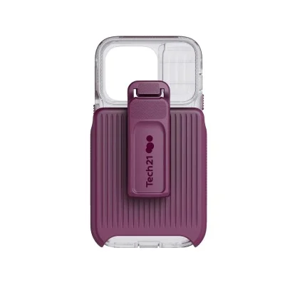 Cover Iphone 14 Pro Evomax Magsafe W/Holster Tech21 (Frosted Purple)
